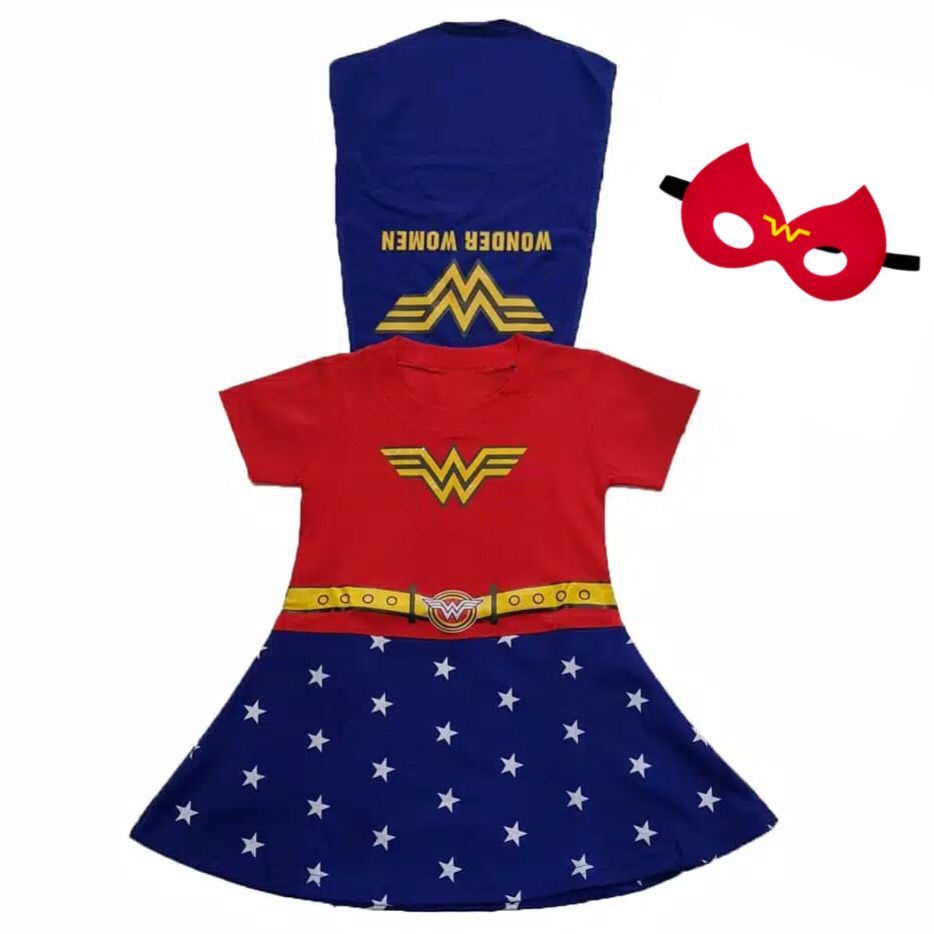 dress anak cewek superhero WW