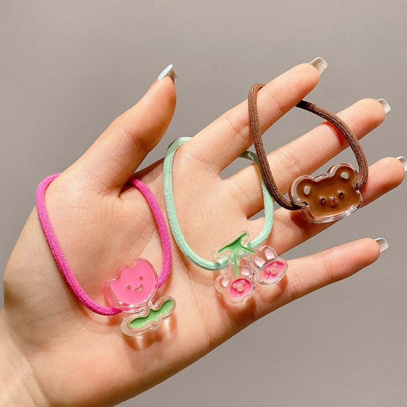 2022 Ikat Rambut Tali Elastis Pendan Buah Ceriberuang Gaya Korea Untuk Wanita