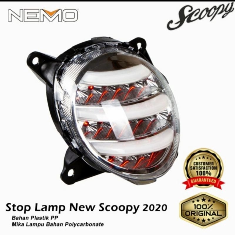 Lampu Stop Scoopy New 2020 2021 JPA Lampu Belakang New Scoopy