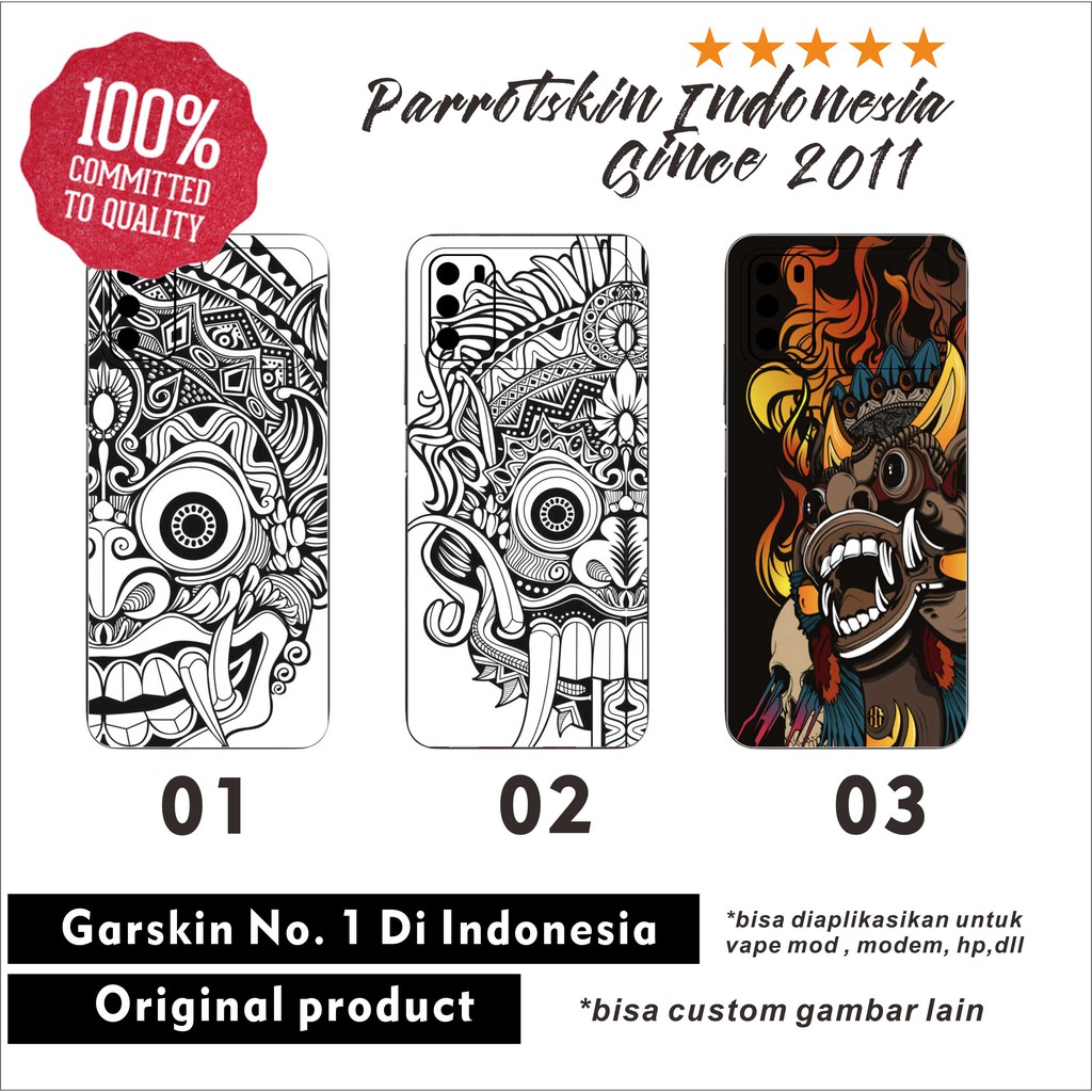 Garskin Xiaomi Poco M3 x3 f2pro f1dll Reog Barong custom back case