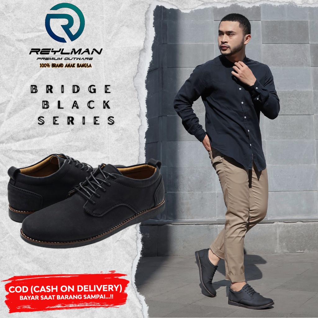 Sepatu Casual REYLMAN BRIDGE Black Series