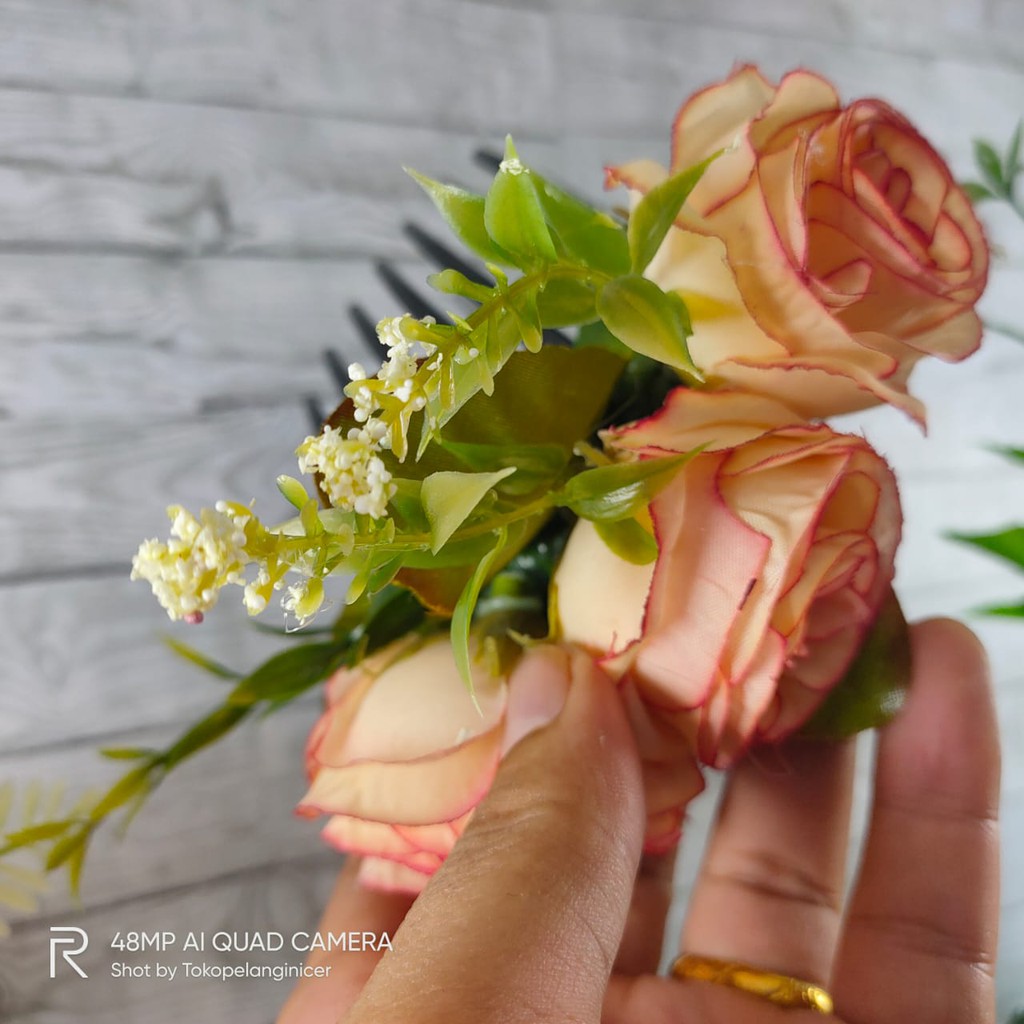 Sirkam Bunga  rambut wanita/Sirkam  elegan mewah untuk pengantin Tokopelanginicer