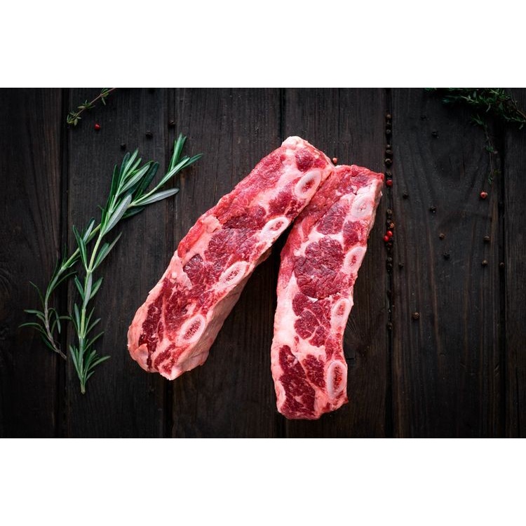 

Iga Sapi Potong / Shortribs Beef Impor Kalbi Cut 1kg