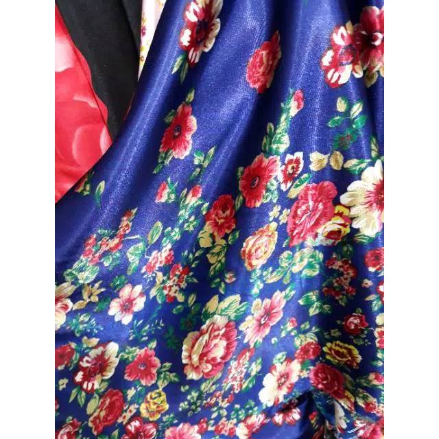 Bahan Kain Satin Silk Motif Shopee Indonesia