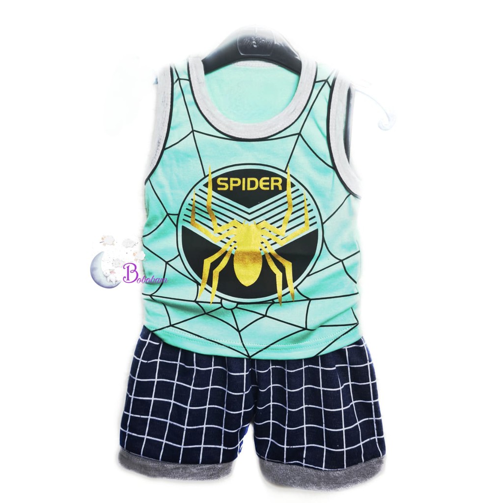 ECER SP1D3RM4N SINGLET TANGAN BUNTUNG SETELAN ANAK LAKI-LAKI / SETELAN ANAK HARGA GROSIR