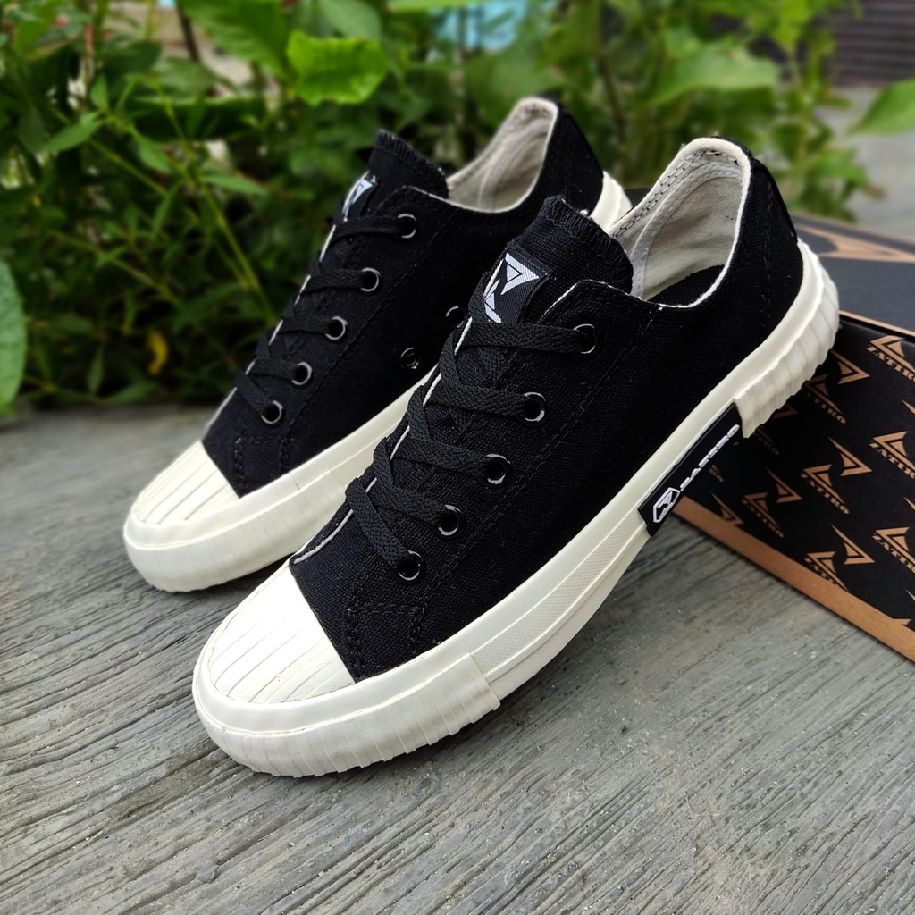 Classic Sepatu Sneakers Kanvas Pria Wanita Casual Zatiro Anthic ZT Sport Shoes Original Hitam Putih Spatu Sekolah ZT11 PSS Antik 119 / 199