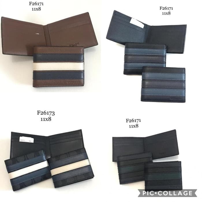 dompet coach men / coach bifold wallet ( tanpa selipan )