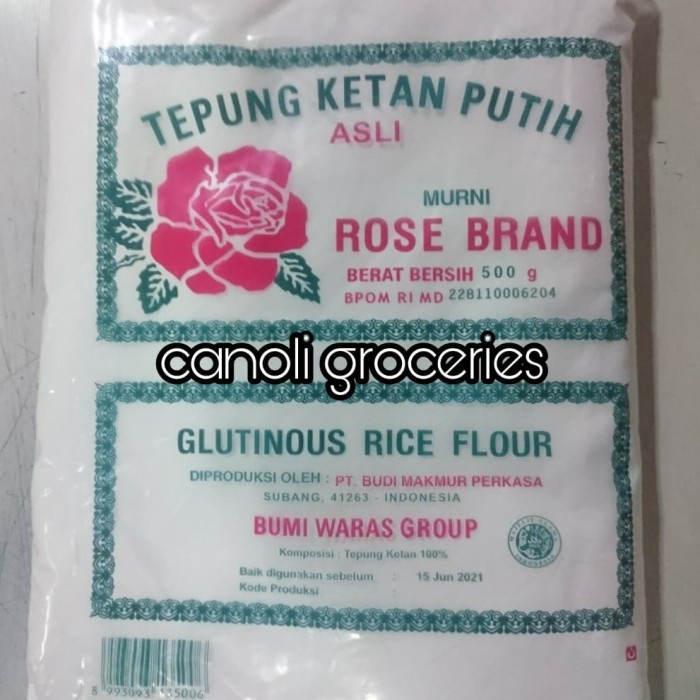 

Ketan-Beras-Tepung- Tepung Ketan Putih Rose Brand 500Gr -Tepung-Beras-Ketan.