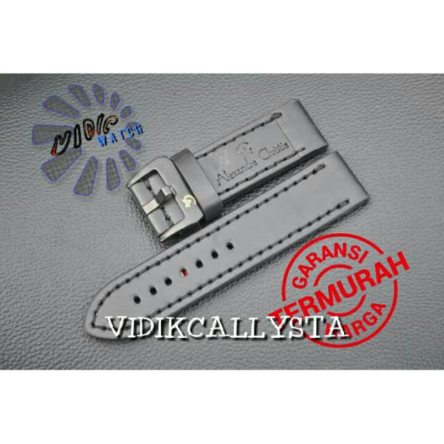 STRAP TALI KULIT JAM AC ALEXANDRE CHRISTIE 22 24 MM