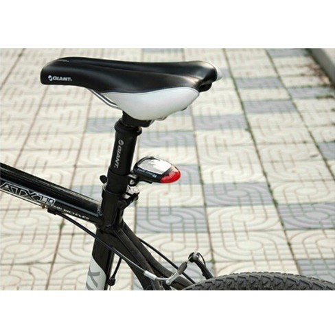 LAMPU SEPEDA TENAGA MATAHARI-Solar Bicyle Taillight Warning Light / Lampu Rambu Sepeda 909 - Grab