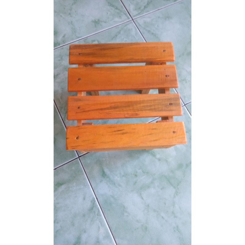 Kursi Kotak Pendek Kayu / Dingklik Mini Kayu / Dingklik Kotak / Kursi Kayu / Kursi Jongkok-4