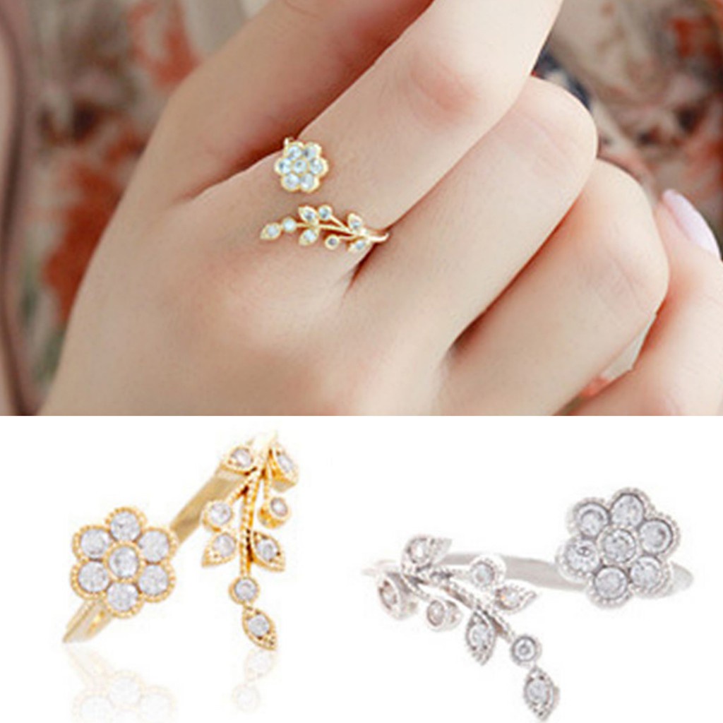 ✅COD Cincin Adjustable Untuk Wanita Rings Mini Bunga Fashion Aksesoris / Cincin Bunga Wanita Import