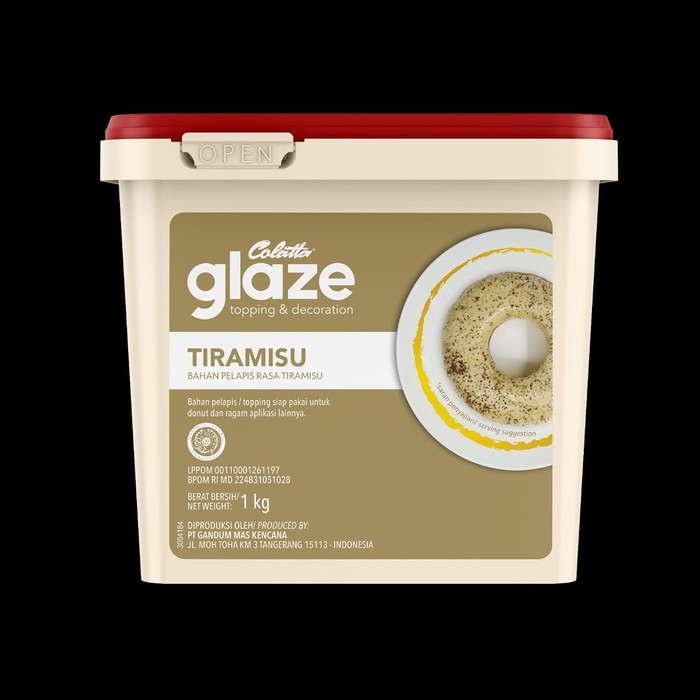 COLATTA Glaze Tiramisu Dip Topping Selai 1 kg