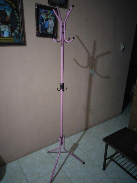 Stand Hanger Standing Hanger Gantungan Multifungsi Serbaguna Jilbab Hijab Tas Baju Topi Minimalis