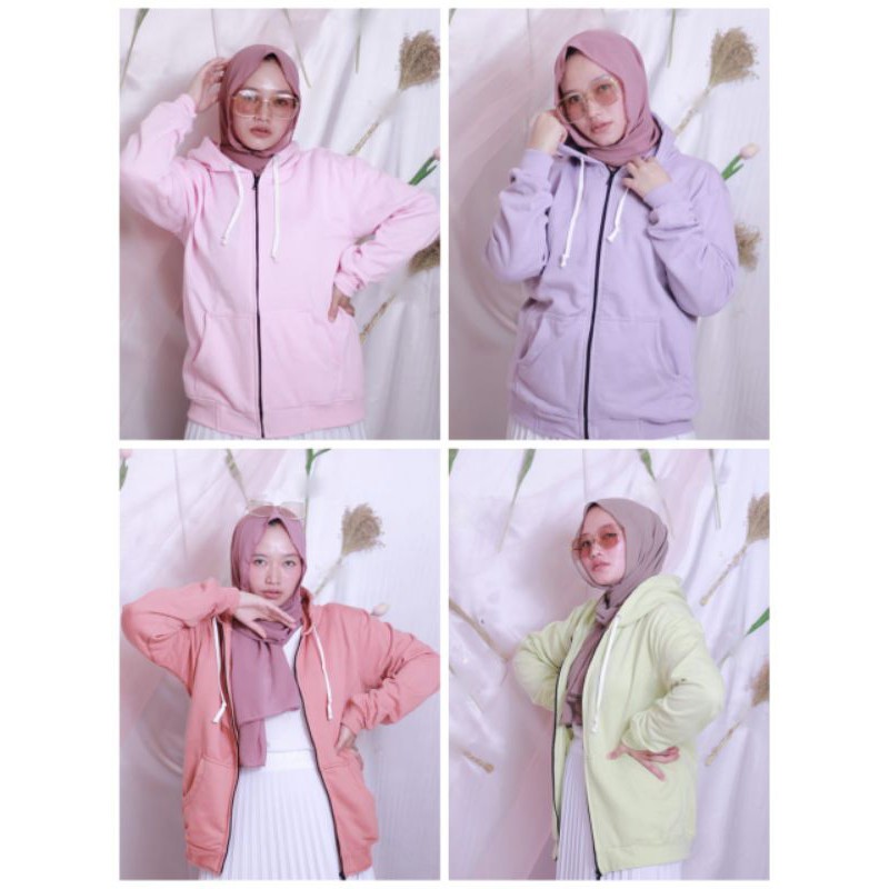 SONY NATURAL HOODIE WARNA BABY II JAKET SWEATER ZIPPER HOODIE POLOS