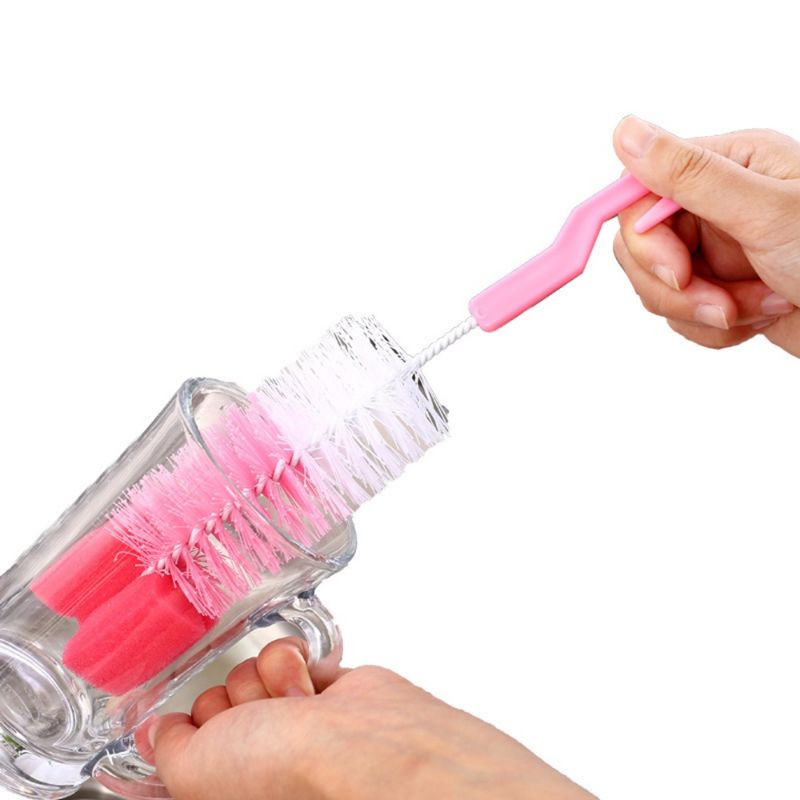 Sikat Pembersih Botol Minum H377 Baby Bottle &amp; Nipple Brush / Sikat Spon ACC