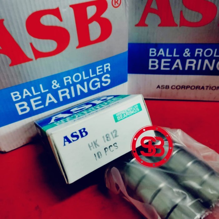 BEARING LAKER LAHER BAMBU HK 1812 ASB NEEDLE ROLLER 18MM x 24MM X 12MM