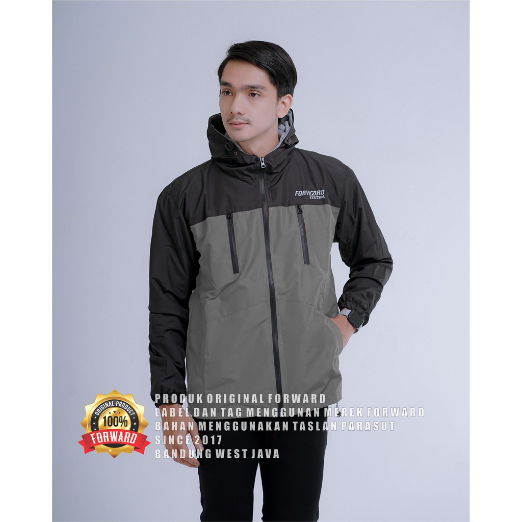 Jaket parka parasut pria gunung motor training forward