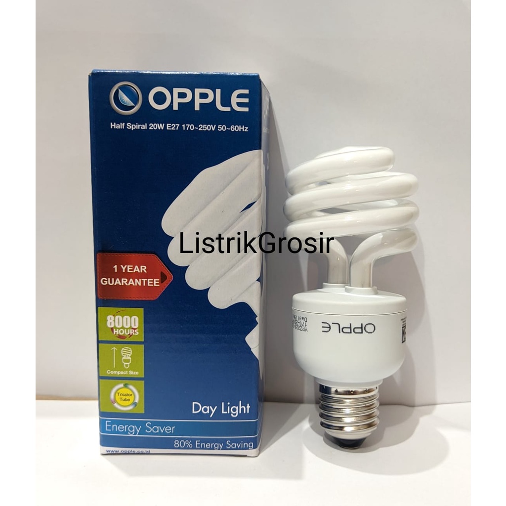 FLASH SALE Lampu OPPLE Spiral Tornado Helix 5w 12w 20w 23Watt 45 Watt OBRAL CUCI GUDANG