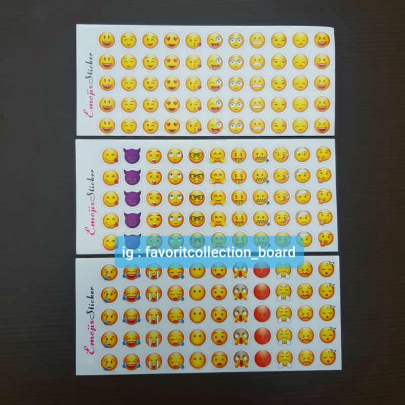 Sticker Emoji Emoticon (II) 33 jenis emot