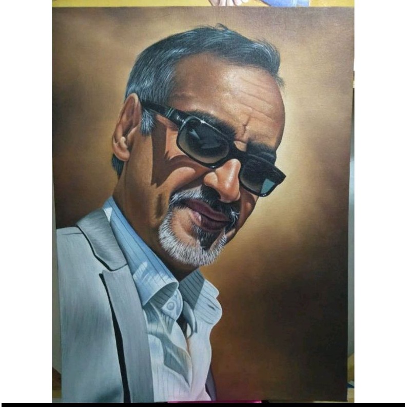 Lukisan realis wajah bisa request