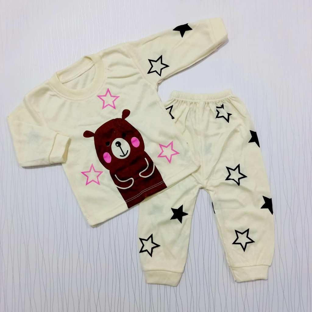 baju tidur anak setelan piyama bayi  set  lengan panjang baby cyand clothing