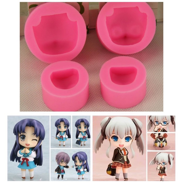Jual cetakan wajah nendoroid nendo clay face mold cetakan silicon alat clay Murah