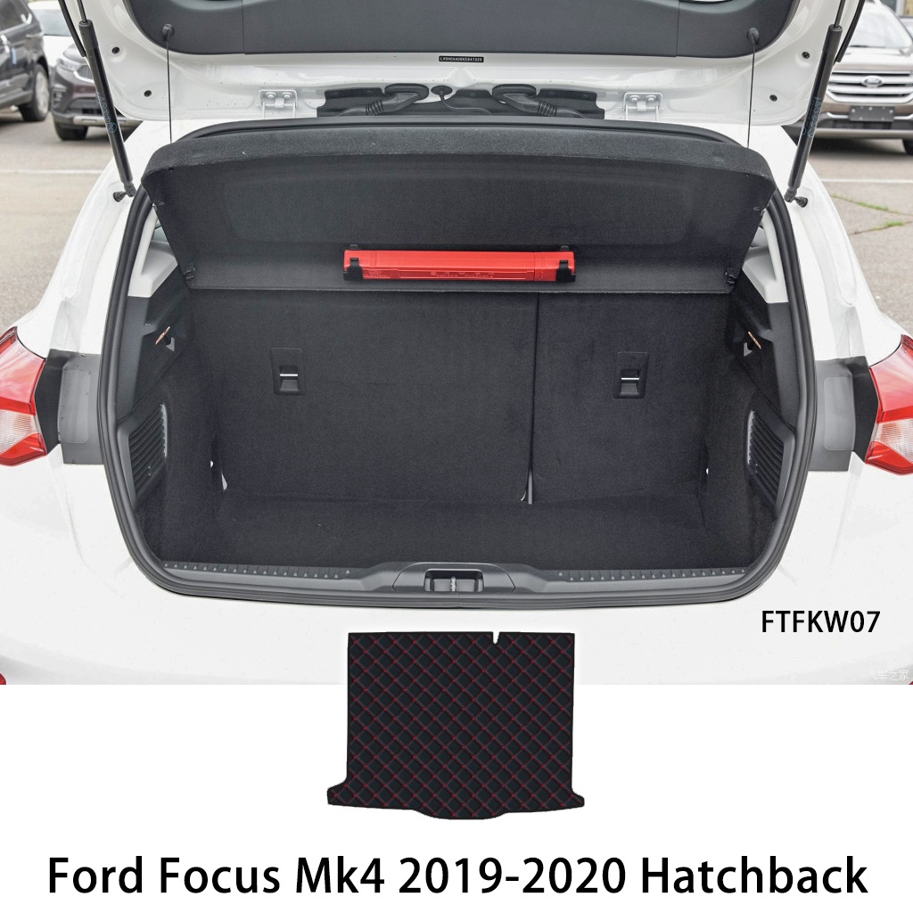 Matras Bagasi Mobil Bahan Kulit Untuk Ford Focus 2 3 4 Mk2 Mk3 Mk4 2004-2018 2019 2020 2021