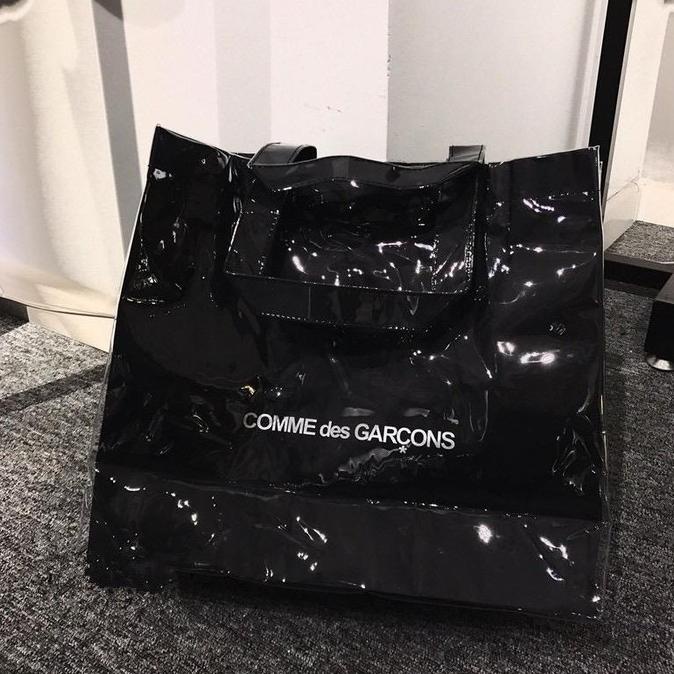 Comme Des Garcons Tote Bag Black - Original Guarantee 100%