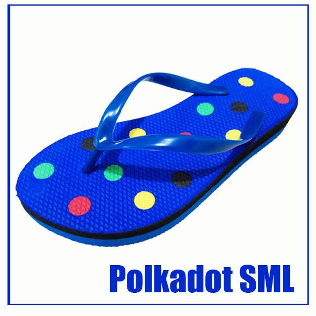 Polkadot SML - SandalJepit Spon Wanita Murah