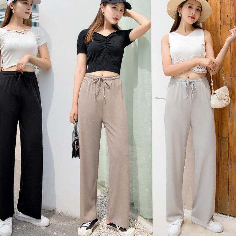 Korean Long Pants / Celana Wanita - KULOT WANITA - FASHION - HIGH WAIST - BOYFRIEND KAIN MM PROJECT