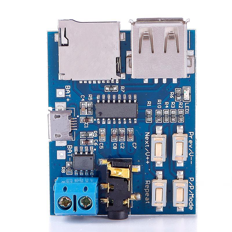 MP3 Player Audio Decoding Decoder Module Board With Micro USB Port