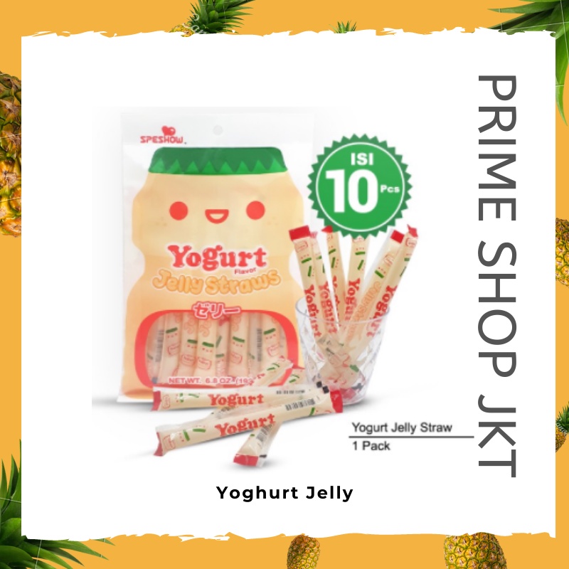 

Yogurt Jelly Straws 193gr Jeli Rasa Yogurt Korea