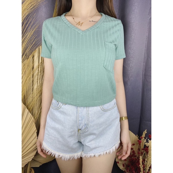 Croptop Knit Pocket / Croptop Pocket / Croptop Knit