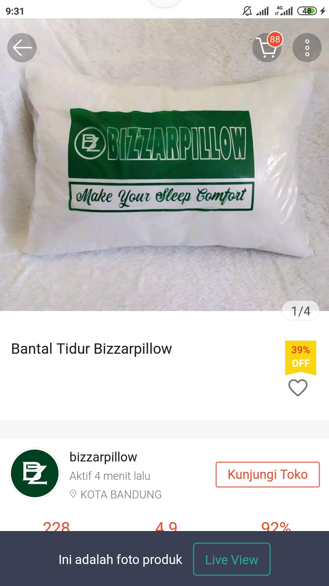 Bantal Tidur Bizzarpillow