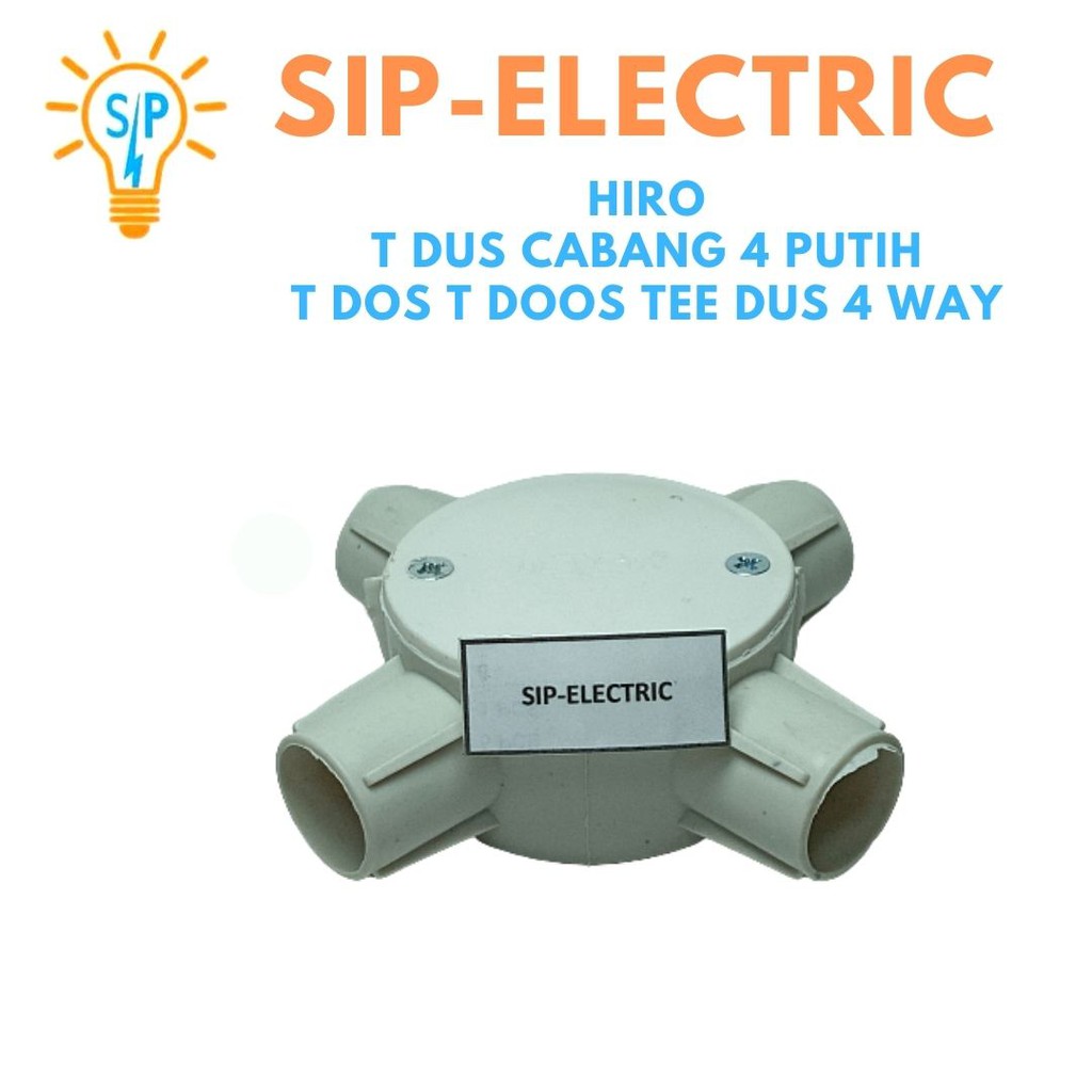 Hiro T Dus Cabang 4 Putih / T Dos T Doos Tee Dus 4 Way