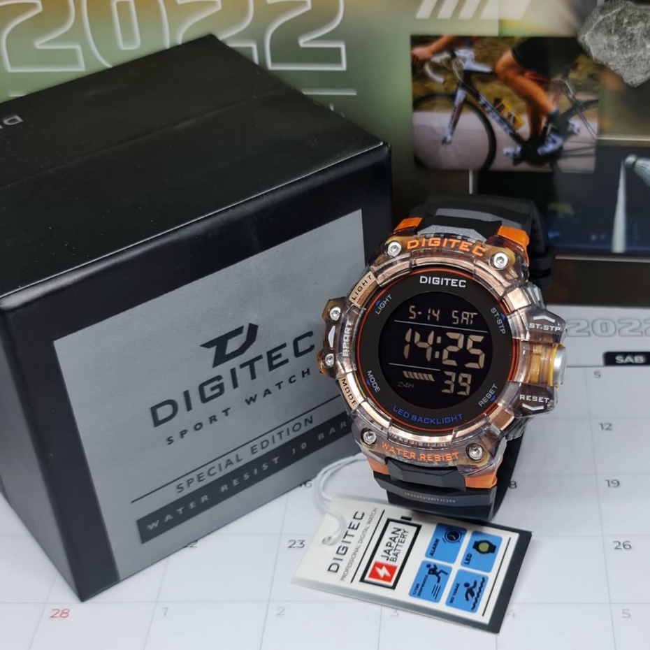 Jam Tangan DIGITEC ORIGINAL DG5120T / DG-5120T / DG 5120T / DG 5120 DIGITEC Watch ANTI AIR Sport Dig