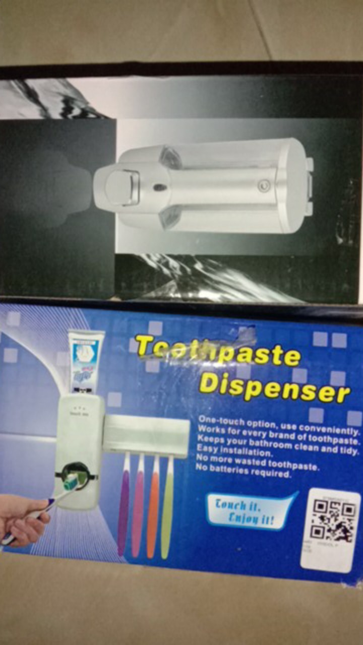 ⚡best Seller⚡ Paket Tempat Sikat Gigi Dan Dispenser Odol & Dispenser Sabun Cair Single