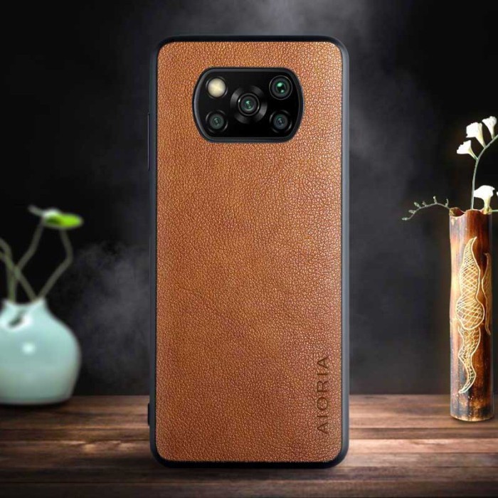 CASE POCO X3 PRO/ X3 NFC LUXURY DESIGN & MORE ELEGANT LEATYHER Shopee