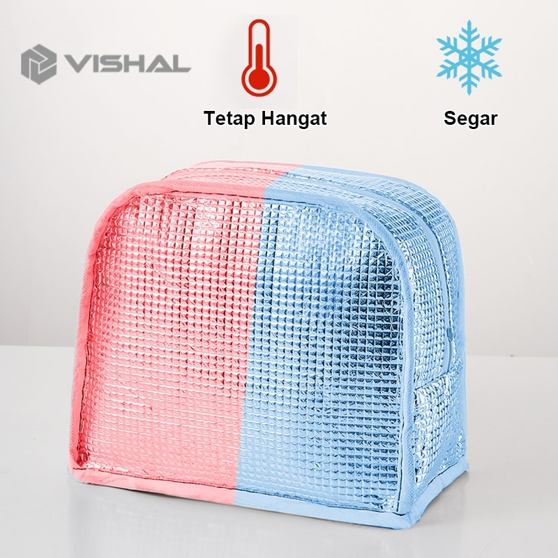 VISHAL COOLER BAGPEREKAT ​VELCRO TAS BEKAL LUNCH BOX BESAR MURAH BEKAL SEKOLAH TAS BEKAL AN VS-39