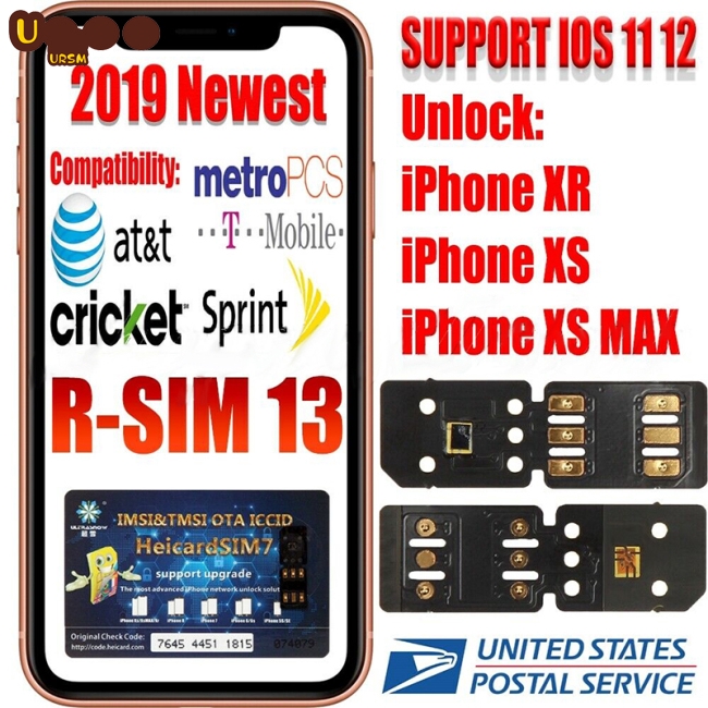 Rsim 13 Nano Unlock Sim Turbo Card Fits Iphone Xs Xs Max Xr Gpp R Ios 12 11 R 4g Shopee Indonesia