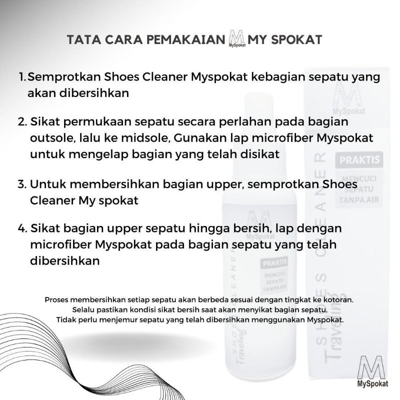 My Spokat Spray Pembersih Sepatu Instan Tanpa Ribet / Shoes Cleaner Traveling