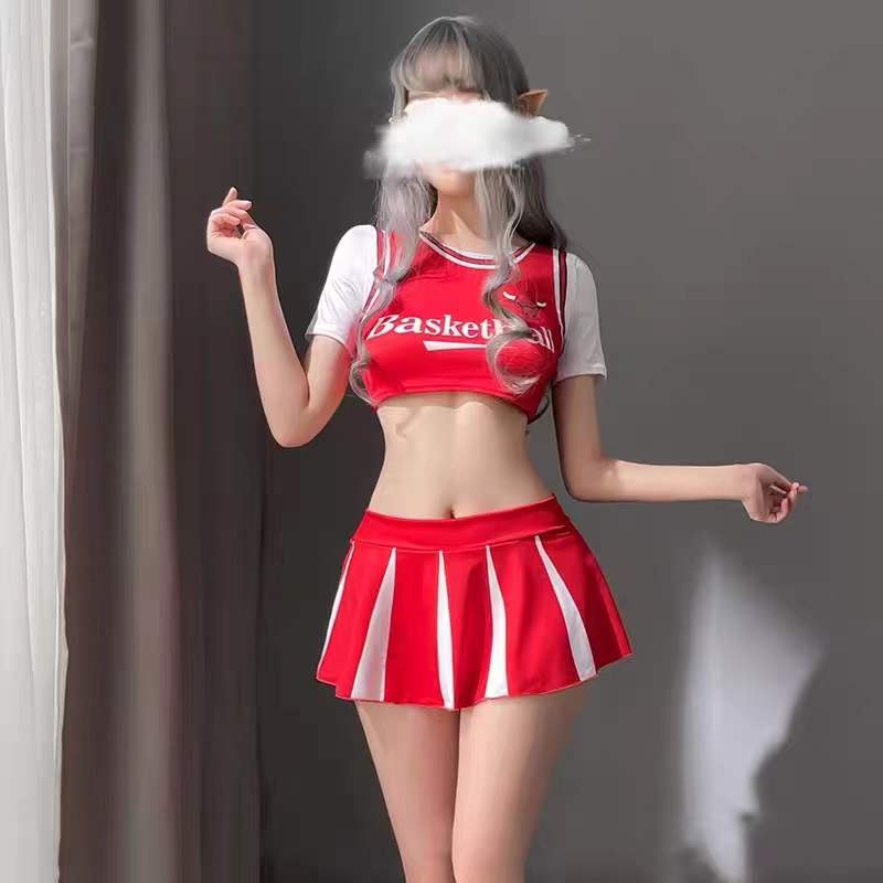 Baju Cosplay Seragam Olahraga Bola Basket Sexy Set Jersey Lingerie 8255