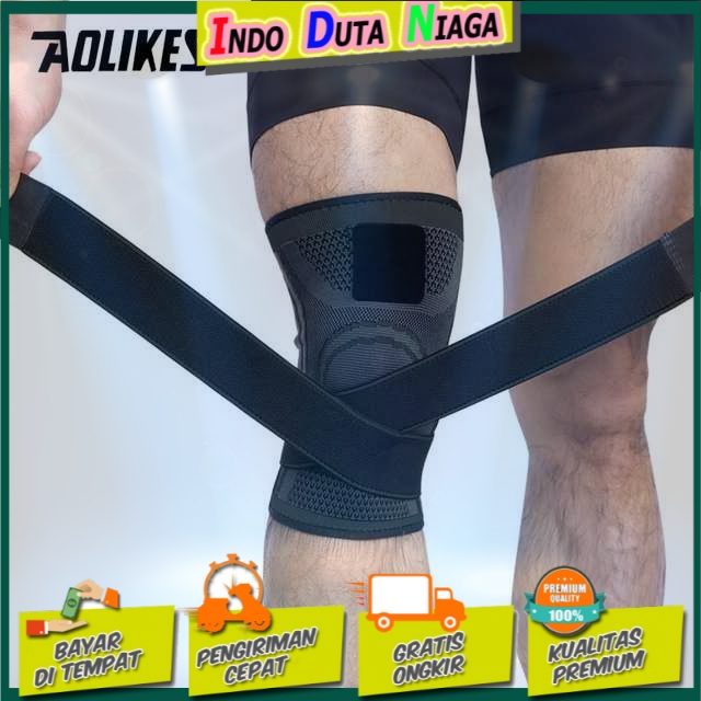 AOLIKES Pelindung Lutut Olahraga Knee Support Fitness - A-7720