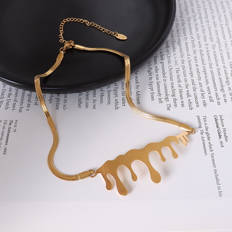 Kalung KL167 Stainless Steel 316L / Kalung Titanium Premium Fashion Wanita Kalung unik Lucu Elegant /Deluna/ Bs