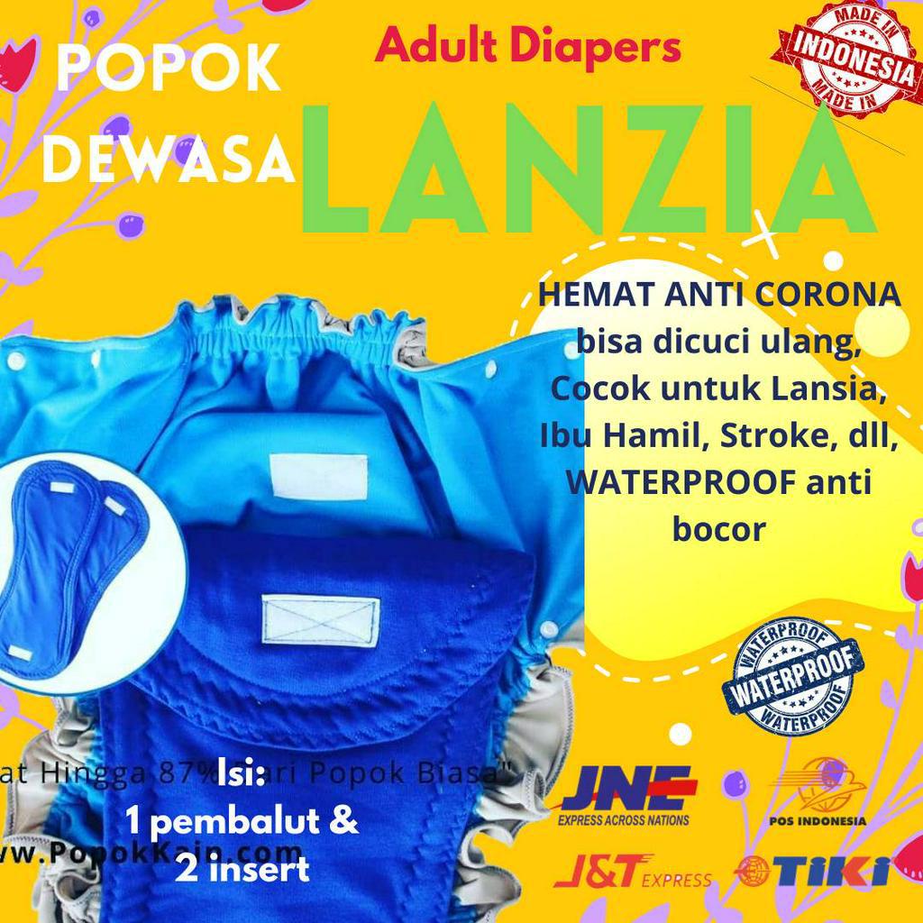 PAMPERS CLODI LANZIA POPOK KAIN DIAPERS DEWASA MANULA LANSIA IBU HAMIL STROKE CUCI ULANG