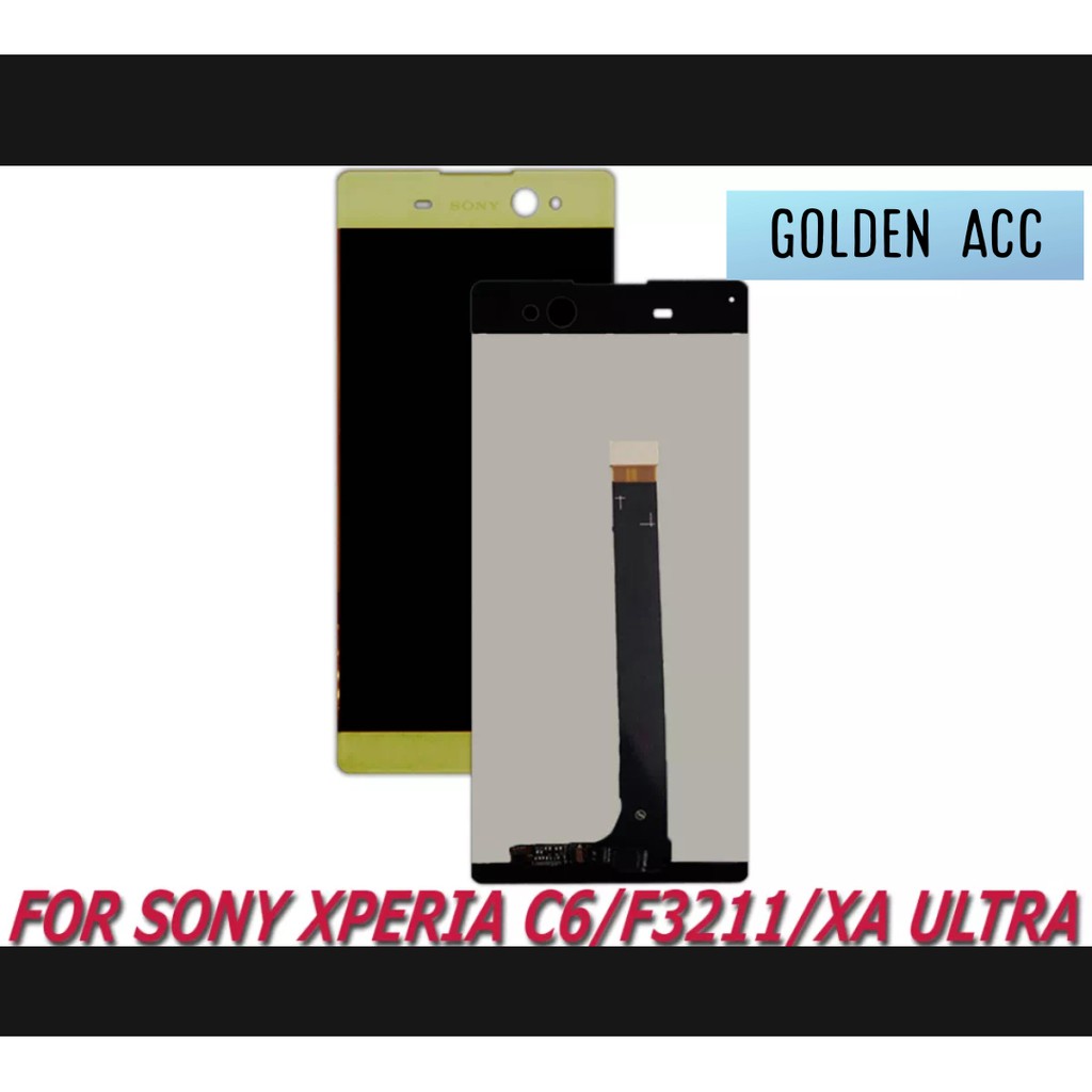 LCD + TS SONY XPERIA C6 F3211 F3212 F3216 XA ULTRA FULLSET TOUCHCREEN CONTRAS MAIN / BISA BAYAR COD