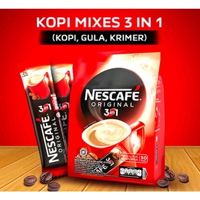 

Nescafe Original 3 in 1 isi 30 x 17.5gr