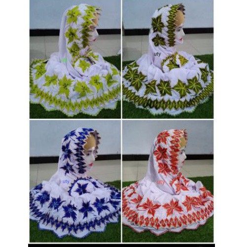 Fitri Mukena Polino Bordil Sidogiri /Mukena sidogiri terusan