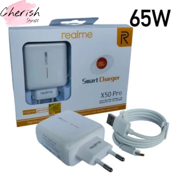 SMART CHARGER REALME X50 PRO FAST CHARGING PENGISI BATRAI HP